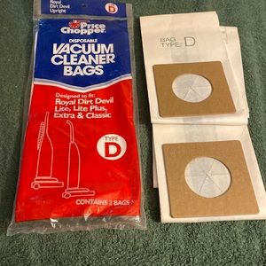 Vacuum cleaner bags, Type D